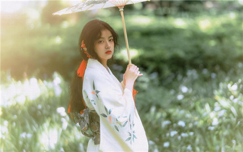 清纯白皙和服少女唯美户外气质写真_1107